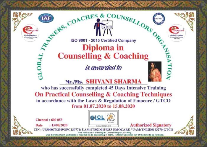 online diploma in counselling