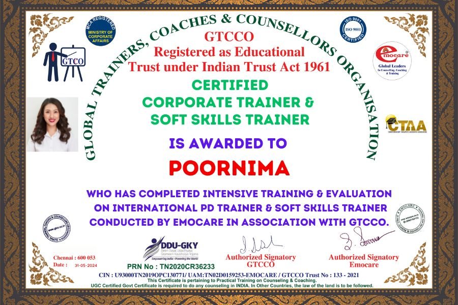 CERTIFIED CORPORATE TRAINER
