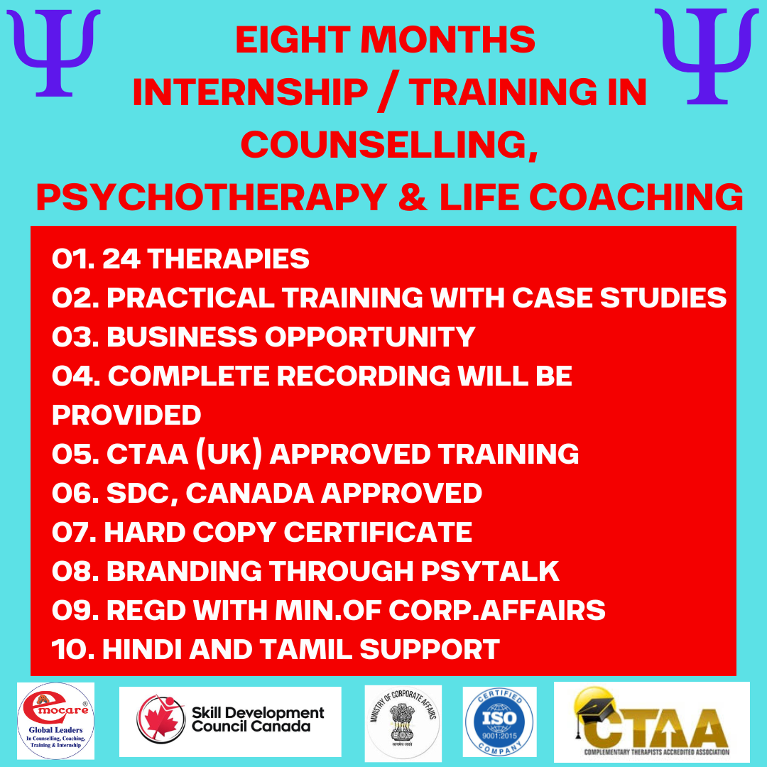 EIGHT MONTHS TRAINING ON PSYCHOLOGY