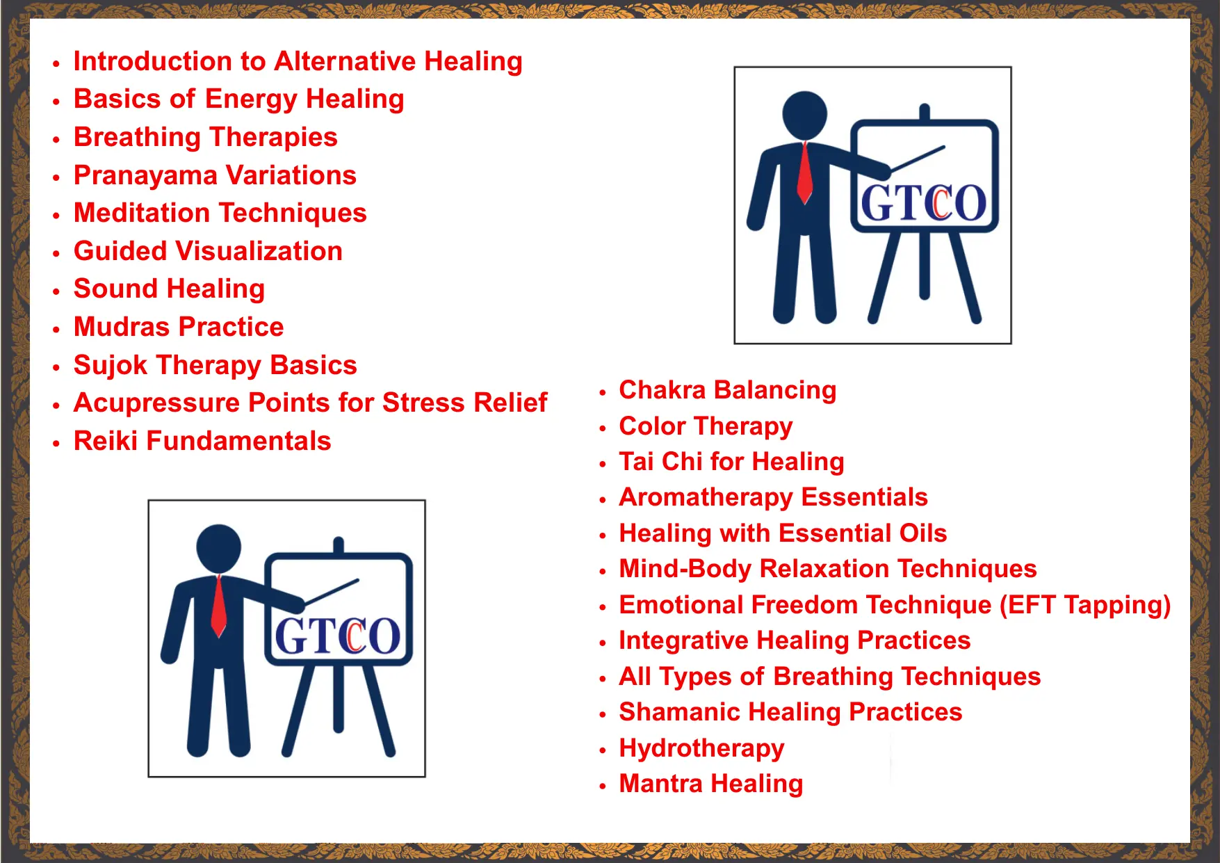 Healer certificate back