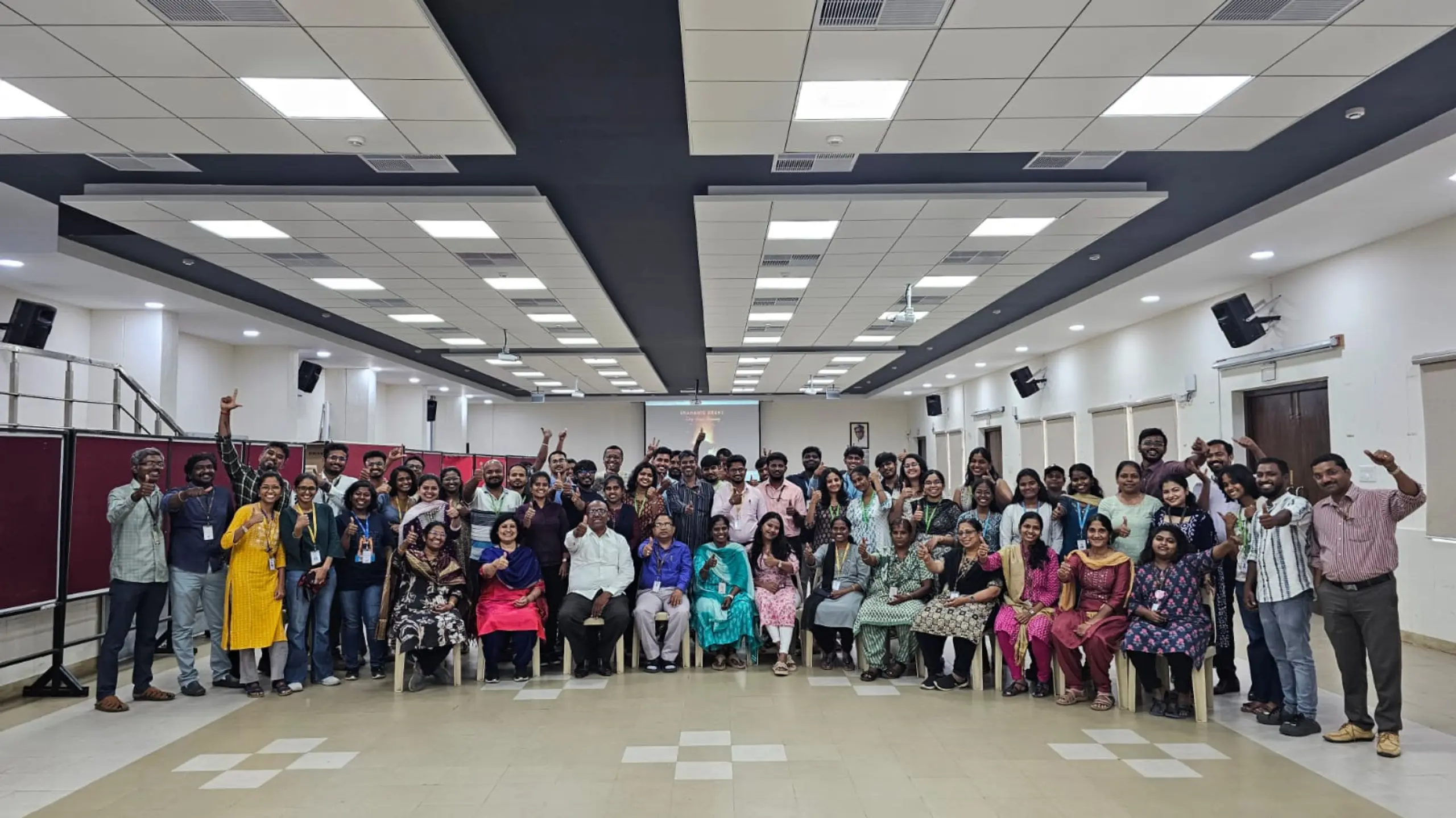 Music therapy conducted at VIT Vellore Tamil Nadu by Seethalakshmi Sivakumar of Emocare and his team